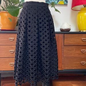 White House Black Market A-Line Lattice Skirt